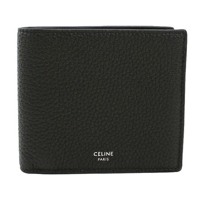 中古 セリーヌ 二つ折り財布 二折財布 コンパクト メンズ ブランド CELINE  バイフィールドウォレット 10C873GTZ.38SI ブラック USDCE116136011