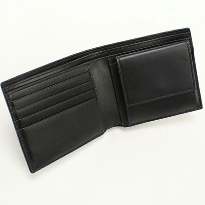 中古 セリーヌ 二つ折り財布 二折財布 コンパクト メンズ ブランド CELINE  バイフィールドウォレット 10C873GTZ.38SI ブラック USDCE116136011