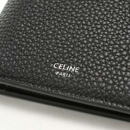 中古 セリーヌ 二つ折り財布 二折財布 コンパクト メンズ ブランド CELINE  バイフィールドウォレット 10C873GTZ.38SI ブラック USDCE116136011