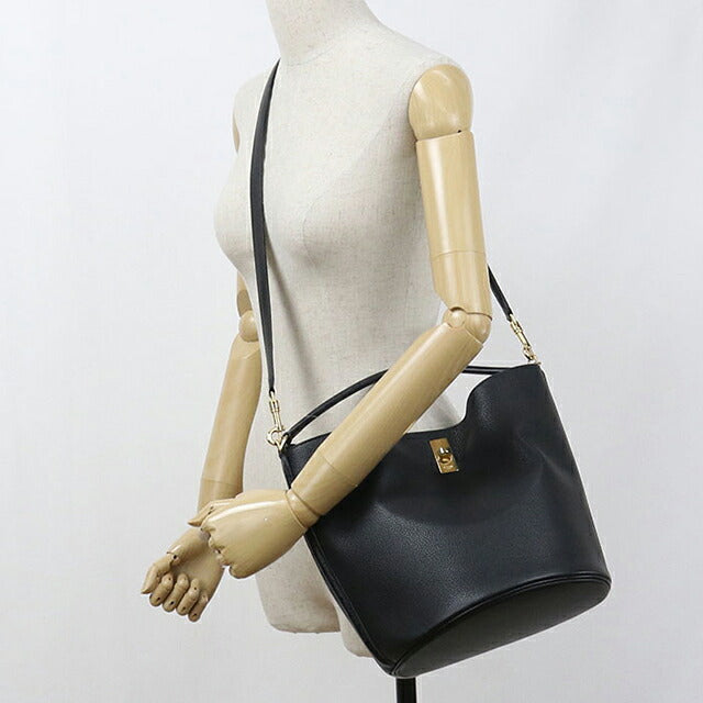中古 セリーヌ ハンドバッグ レディース ブランド CELINE １６(セーズ) バケットバッグ 2WAY ブラック USDCE116215011