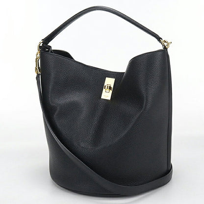 中古 セリーヌ ハンドバッグ レディース ブランド CELINE １６(セーズ) バケットバッグ 2WAY ブラック USDCE116215011