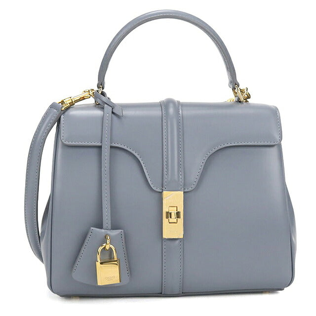 中古 セリーヌ ハンドバッグ レディース ブランド CELINE 16(セーズ) スモール 2WAY 188003BEY ブルー USDCE116228011