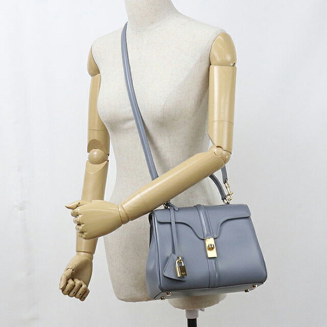 中古 セリーヌ ハンドバッグ レディース ブランド CELINE 16(セーズ) スモール 2WAY 188003BEY ブルー USDCE116228011