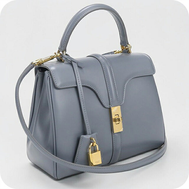 中古 セリーヌ ハンドバッグ レディース ブランド CELINE 16(セーズ) スモール 2WAY 188003BEY ブルー USDCE116228011
