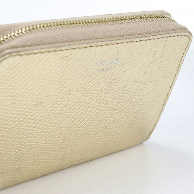 中古 セリーヌ 小銭入れ レディース ブランド CELINE コインケース ゴールド USDCE116386011