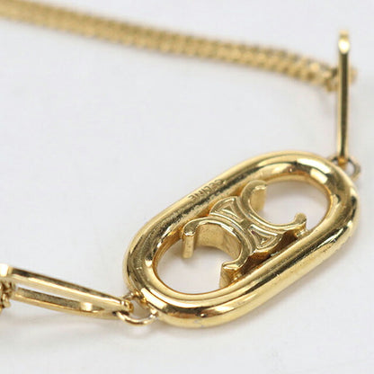 中古 セリーヌ ネックレス レディース ブランド CELINE トリオンフ 46S896BRA.35OR ゴールド アクセサリー USDCE116480011