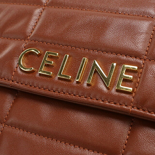 中古 セリーヌ ショルダーバッグ レディース ブランド CELINE  チェーン 11127 3EPZ ブラウン USDCE116719011