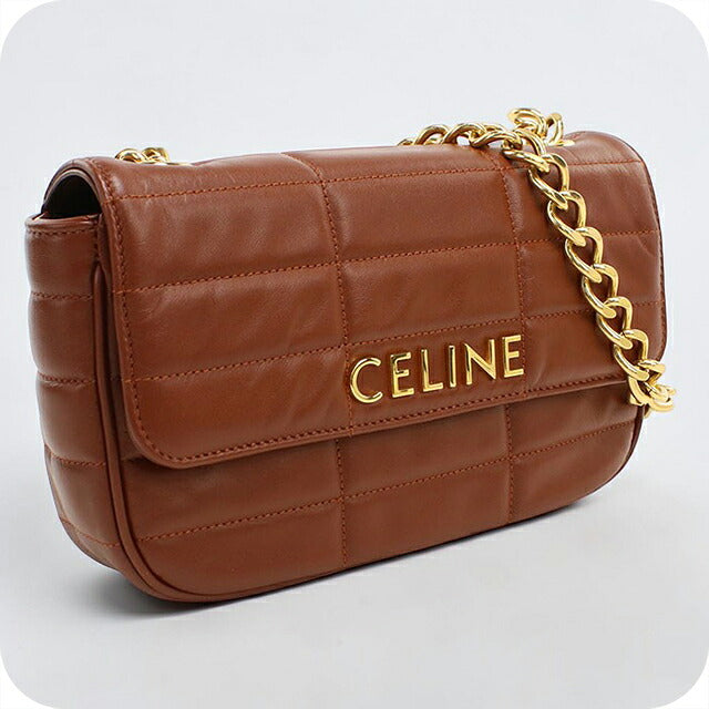 中古 セリーヌ ショルダーバッグ レディース ブランド CELINE  チェーン 11127 3EPZ ブラウン USDCE116719011
