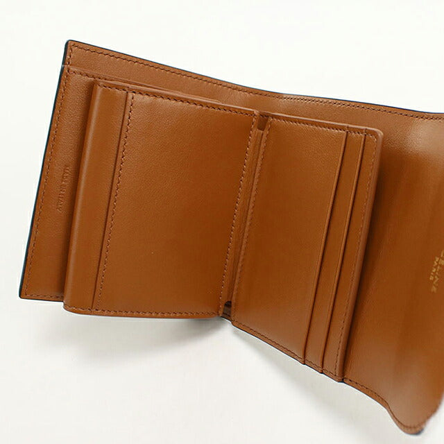 中古 セリーヌ 三つ折り財布 三折財布 コンパクト レディース ブランド CELINE トリオンフキャンバス スモール フラップウォレット 10D782CQH USDCE116838011