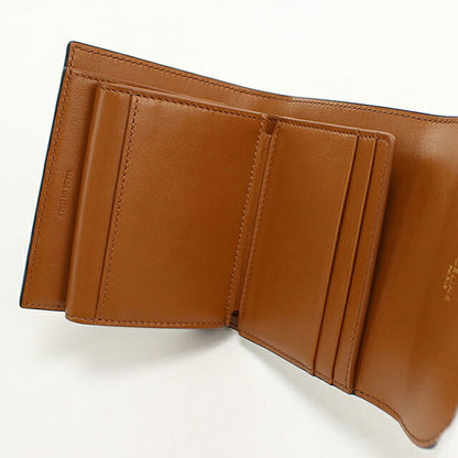 中古 セリーヌ 三つ折り財布 三折財布 コンパクト レディース ブランド CELINE トリオンフキャンバス スモール フラップウォレット 10D782CQH USDCE116838011