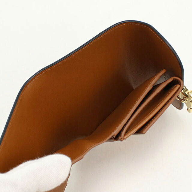 中古 セリーヌ 三つ折り財布 三折財布 コンパクト レディース ブランド CELINE トリオンフキャンバス スモール フラップウォレット 10D782CQH USDCE116838011
