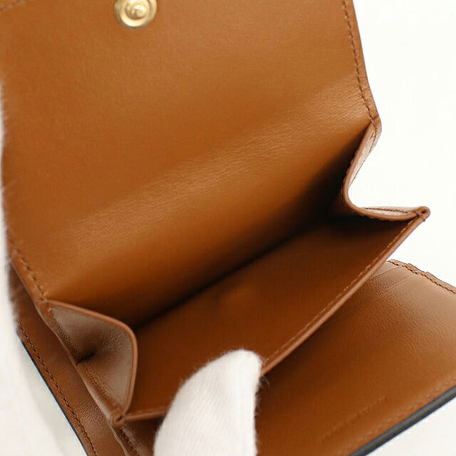 中古 セリーヌ 三つ折り財布 三折財布 コンパクト レディース ブランド CELINE トリオンフキャンバス スモール フラップウォレット 10D782CQH USDCE116838011