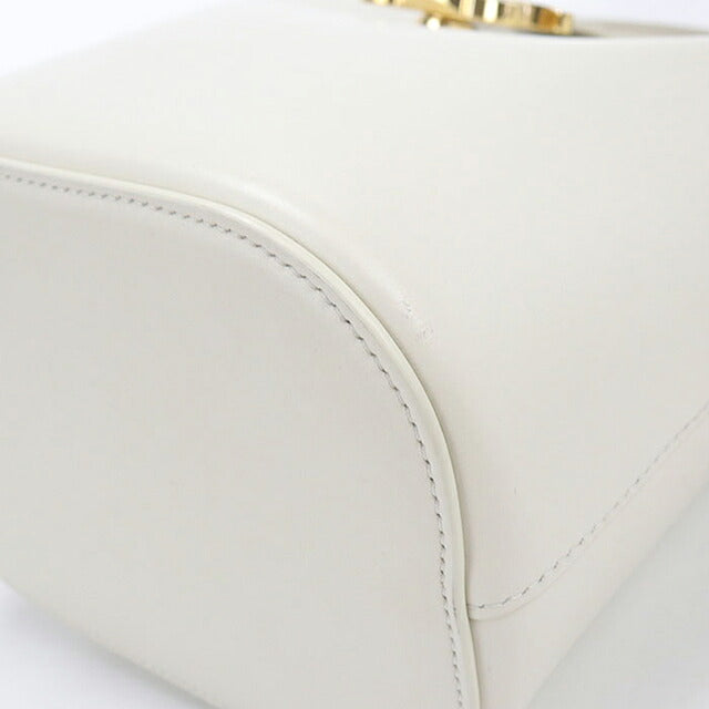 中古 セリーヌ ハンドバッグ レディース ブランド CELINE ルイーズ  スモール バッグ 2WAY 119173FX9 ホワイト USDCE117233011
