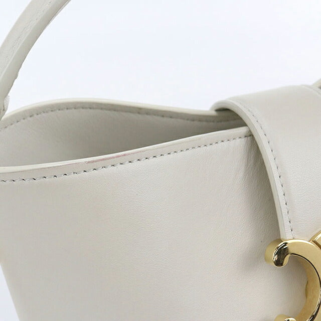 中古 セリーヌ ハンドバッグ レディース ブランド CELINE ルイーズ  スモール バッグ 2WAY 119173FX9 ホワイト USDCE117233011