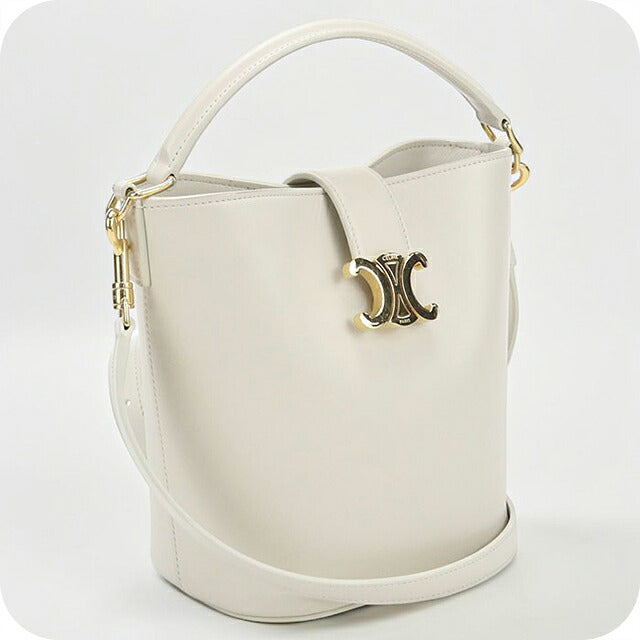 中古 セリーヌ ハンドバッグ レディース ブランド CELINE ルイーズ  スモール バッグ 2WAY 119173FX9 ホワイト USDCE117233011