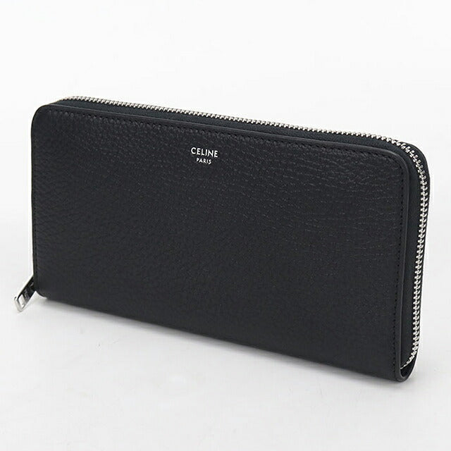 中古 セリーヌ 長財布ラウンドファスナー メンズ ブランド CELINE  ラージ ジップウォレット 10B553GTH.38SI ブラック USDCE117237011
