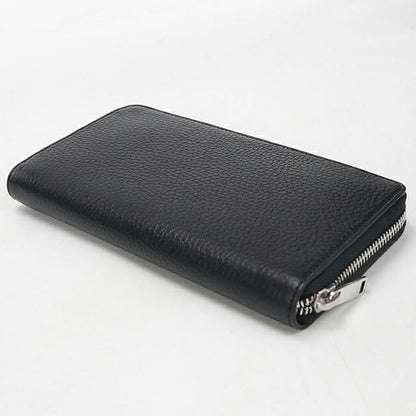 中古 セリーヌ 長財布ラウンドファスナー メンズ ブランド CELINE  ラージ ジップウォレット 10B553GTH.38SI ブラック USDCE117237011