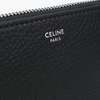 中古 セリーヌ 長財布ラウンドファスナー メンズ ブランド CELINE  ラージ ジップウォレット 10B553GTH.38SI ブラック USDCE117237011