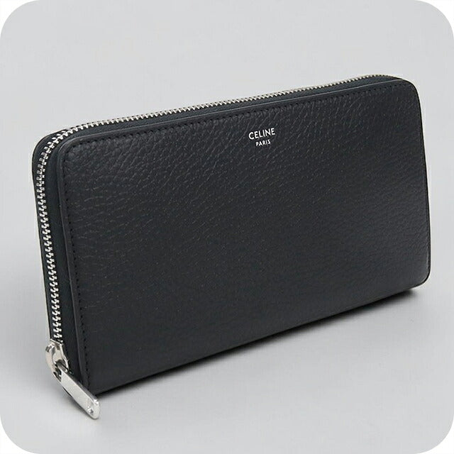 中古 セリーヌ 長財布ラウンドファスナー メンズ ブランド CELINE  ラージ ジップウォレット 10B553GTH.38SI ブラック USDCE117237011