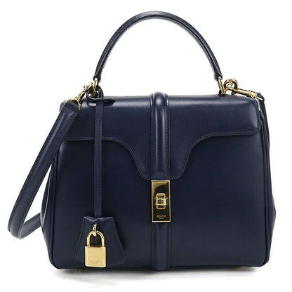 中古 セリーヌ ハンドバッグ レディース ブランド CELINE 16(セーズ) ２WAY スモール バッグ 188003BEY ネイビー USDCE117264011
