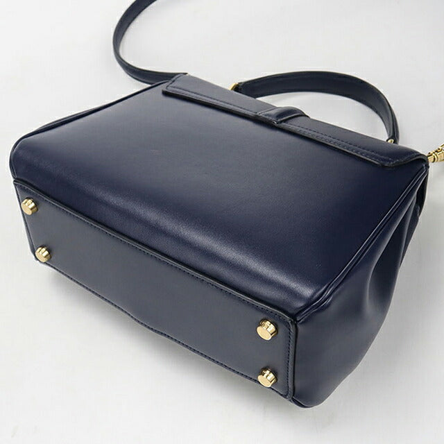 中古 セリーヌ ハンドバッグ レディース ブランド CELINE 16(セーズ) ２WAY スモール バッグ 188003BEY ネイビー USDCE117264011