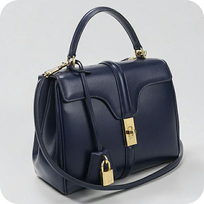 中古 セリーヌ ハンドバッグ レディース ブランド CELINE 16(セーズ) ２WAY スモール バッグ 188003BEY ネイビー USDCE117264011