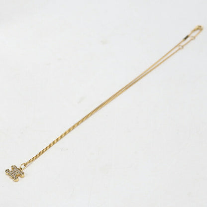 中古 セリーヌ ネックレス レディース ブランド CELINE トリオンフ ラインストーン 460GB6BZI.35OR ゴールド アクセサリー USDCE117404011
