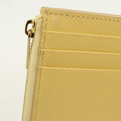 中古 セリーヌ 小銭入れ レディース ブランド CELINE  ジップ付きカードホルダー フラグメントケース 10F993 イエロー USDCE117687011