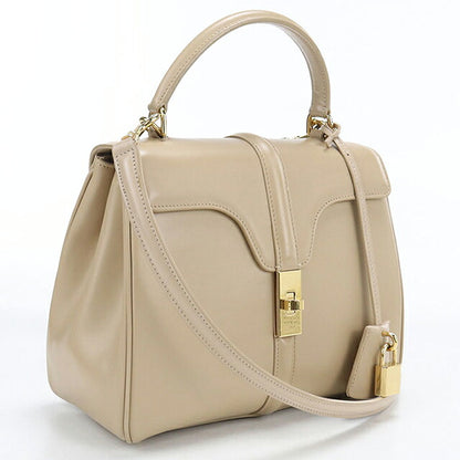 中古 セリーヌ ハンドバッグ レディース ブランド CELINE 16(セーズ) スモール 188003BEY ベージュ USDCE117829011