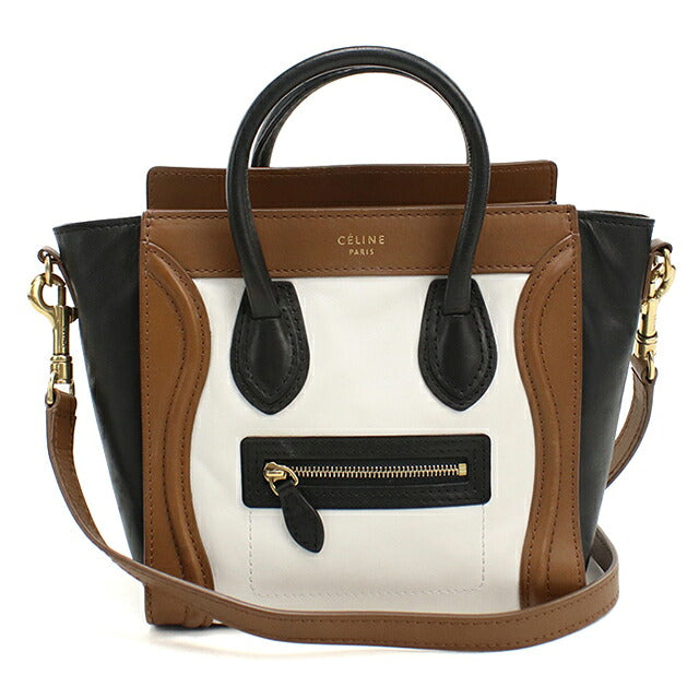 中古 セリーヌ ハンドバッグ レディース ブランド CELINE  ラゲージ ナノショッパー レザー 167793 ブラウン USDCE117865011