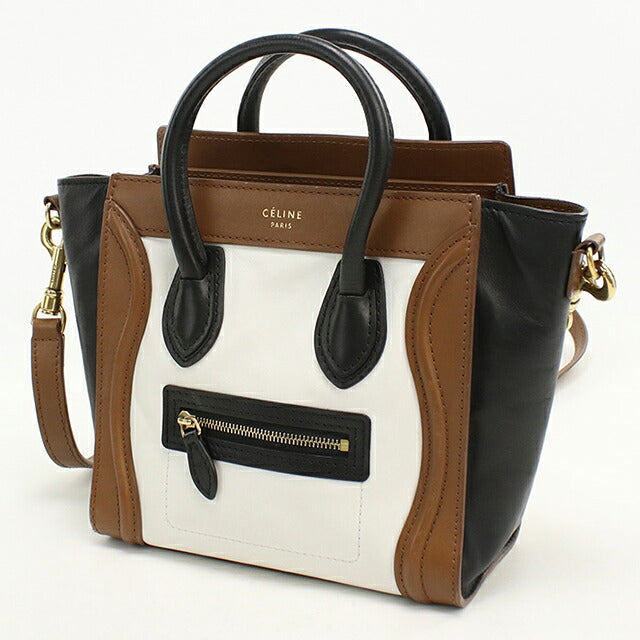 中古 セリーヌ ハンドバッグ レディース ブランド CELINE  ラゲージ ナノショッパー レザー 167793 ブラウン USDCE117865011