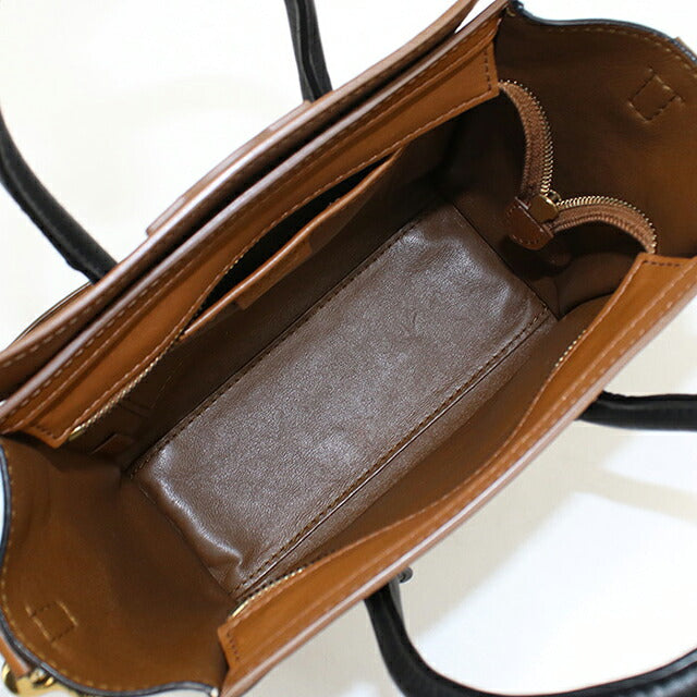 中古 セリーヌ ハンドバッグ レディース ブランド CELINE  ラゲージ ナノショッパー レザー 167793 ブラウン USDCE117865011