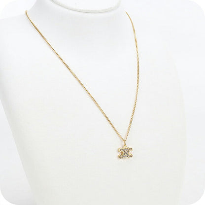中古 セリーヌ ネックレス レディース ブランド CELINE トリオンフ  460GB6BZI.35OR ゴールド アクセサリー USDCE118002011