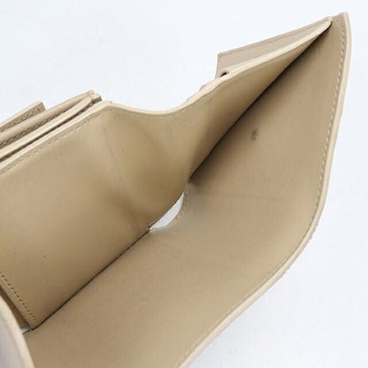 中古 セリーヌ 三つ折り財布 三折財布 コンパクト レディース ブランド CELINE トリオンフ スモールフラップウォレット 10D783DPV ベージュ USDCE118231011