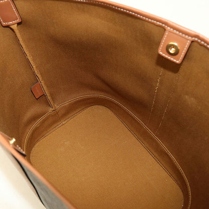 中古 セリーヌ ショルダーバッグ レディース ブランド CELINE トリオンフキャンバス ミディアム バケット レザー 191132CAS.04LU ブラウン USDCE118358011