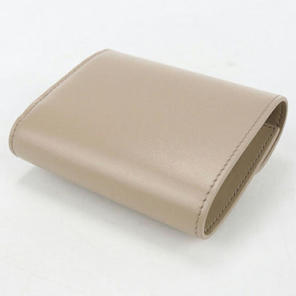 中古 セリーヌ 三つ折り財布 三折財布 コンパクト レディース ブランド CELINE トリオンフ スモールフラップウォレット 10D783DPV ベージュ USDCE118418011