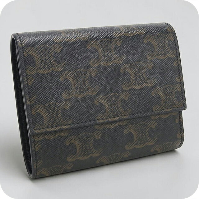 Used Celine Trifold Wallet Trifold Wallet Compact Men&