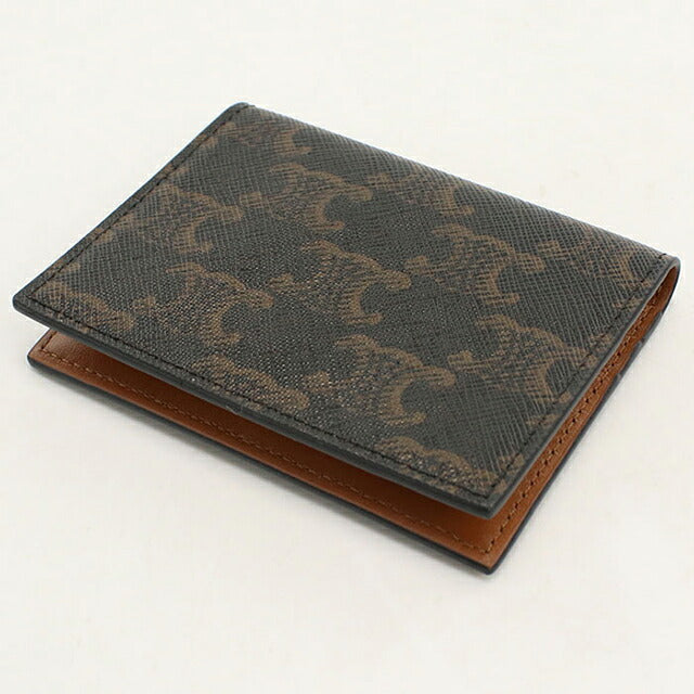 中古 セリーヌ カードケース コンパクト レディース ブランド CELINE トリオンフキャンバス バイフォールド カードホルダー 10P352CQH.04LU USDCE118495011