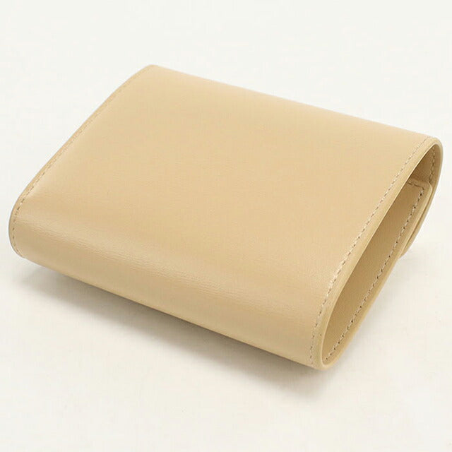中古 セリーヌ 三つ折り財布 三折財布 コンパクト レディース ブランド CELINE トリオンフ スモール フラップ 10D783DPV ベージュ USDCE118570011