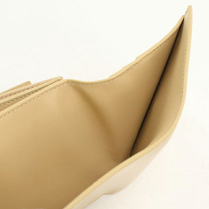 中古 セリーヌ 三つ折り財布 三折財布 コンパクト レディース ブランド CELINE トリオンフ スモール フラップ 10D783DPV ベージュ USDCE118570011