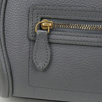 中古 セリーヌ ハンドバッグ レディース ブランド CELINE ラゲージ ナノ ラゲージ ナノ ショッパー グレー USDCE119168011