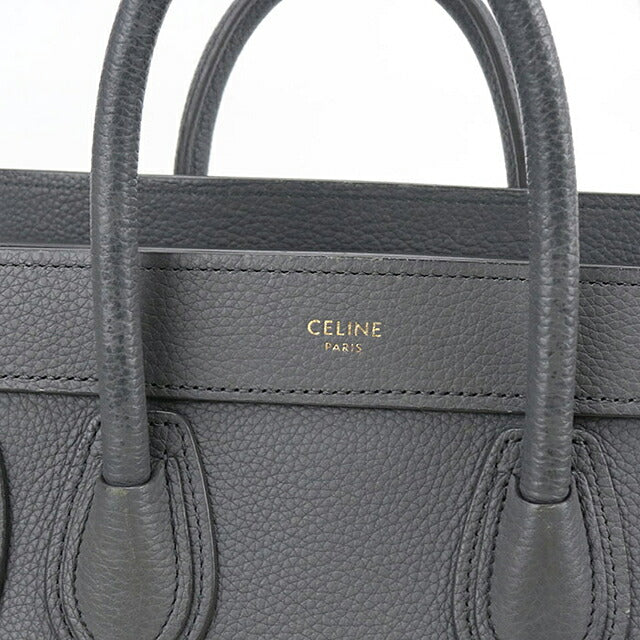 中古 セリーヌ ハンドバッグ レディース ブランド CELINE ラゲージ ナノ ラゲージ ナノ ショッパー グレー USDCE119168011