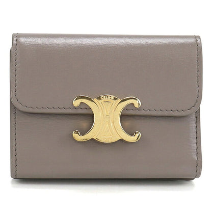 中古 セリーヌ 三つ折り財布 三折財布 コンパクト レディース ブランド CELINE トリオンフ コインイレ付き コンパクトウォレット 10I653DPV USDCE119442011