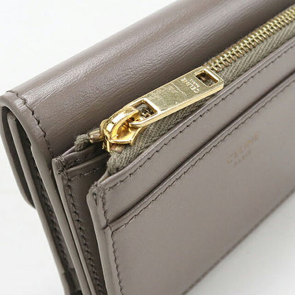 中古 セリーヌ 三つ折り財布 三折財布 コンパクト レディース ブランド CELINE トリオンフ コインイレ付き コンパクトウォレット 10I653DPV USDCE119442011