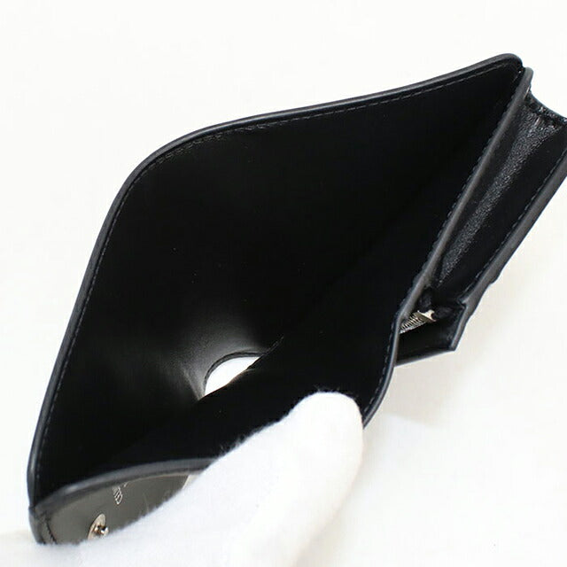 中古 セリーヌ 二つ折り財布 二折財布 コンパクト レディース ブランド CELINE トリオンフ  ブラック USDCE119589011