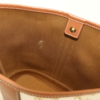 中古 セリーヌ ショルダーバッグ レディース ブランド CELINE トリオンフキャンバス スモール バケット レザー 191442FLC ホワイト USDCE119595011