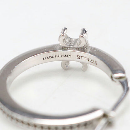中古 セリーヌ ピアス レディース ブランド CELINE トリオンフ スパークル フープ 461DB6BZI シルバー アクセサリー USDCE119645011