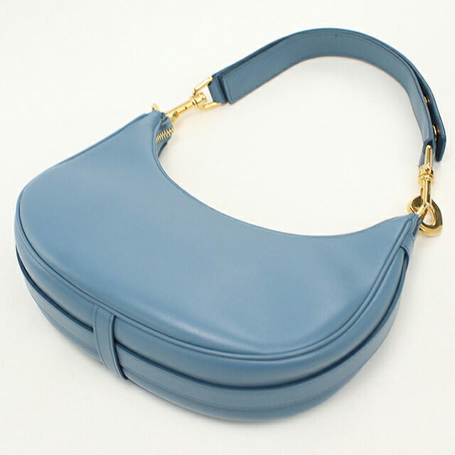 中古 セリーヌ ショルダーバッグ レディース ブランド CELINE ミディアム アヴァ ストラップバッグ レザー 196923DGQ.07DD ブルー USDCE119732011
