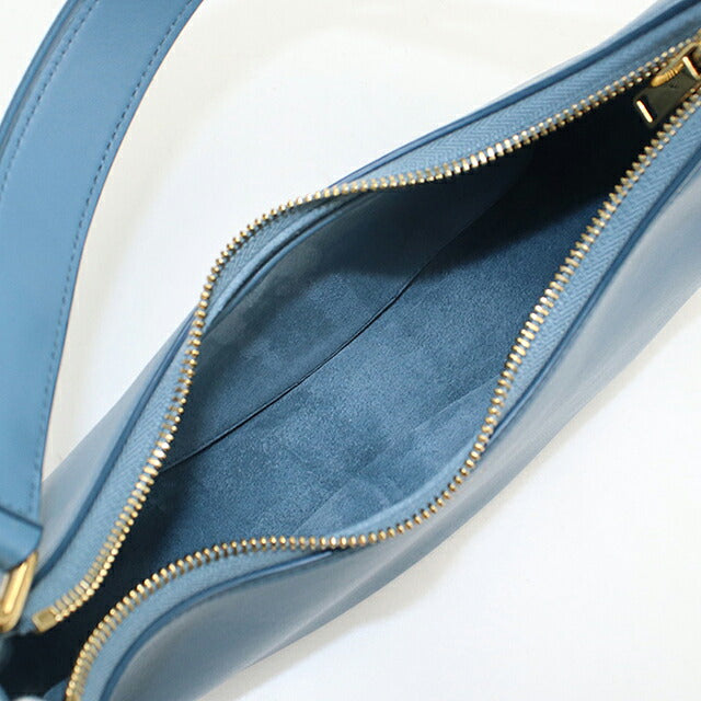 中古 セリーヌ ショルダーバッグ レディース ブランド CELINE ミディアム アヴァ ストラップバッグ レザー 196923DGQ.07DD ブルー USDCE119732011
