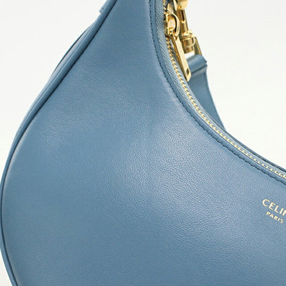 中古 セリーヌ ショルダーバッグ レディース ブランド CELINE ミディアム アヴァ ストラップバッグ レザー 196923DGQ.07DD ブルー USDCE119732011
